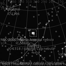 Ausschnitt im Sternbild